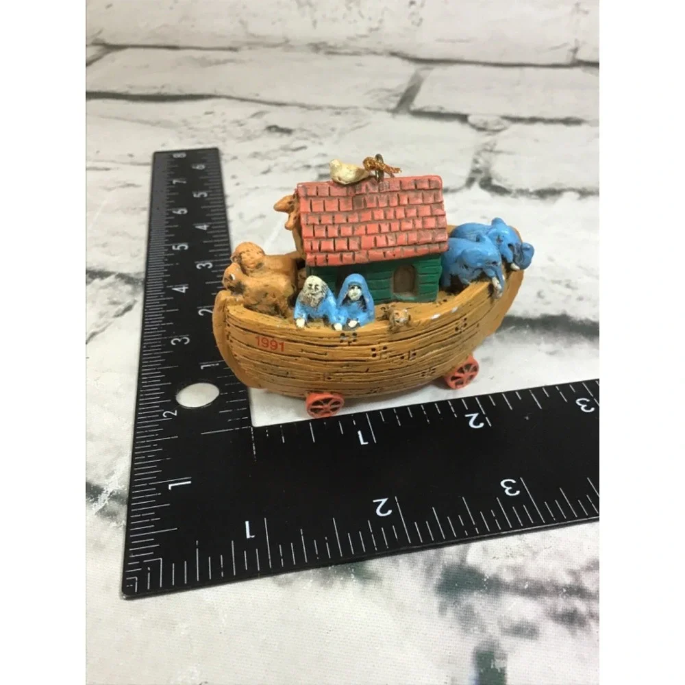 Vintage 1991 American Greetings Forget‎ Me Not Noahs Ark Christmas Ornament